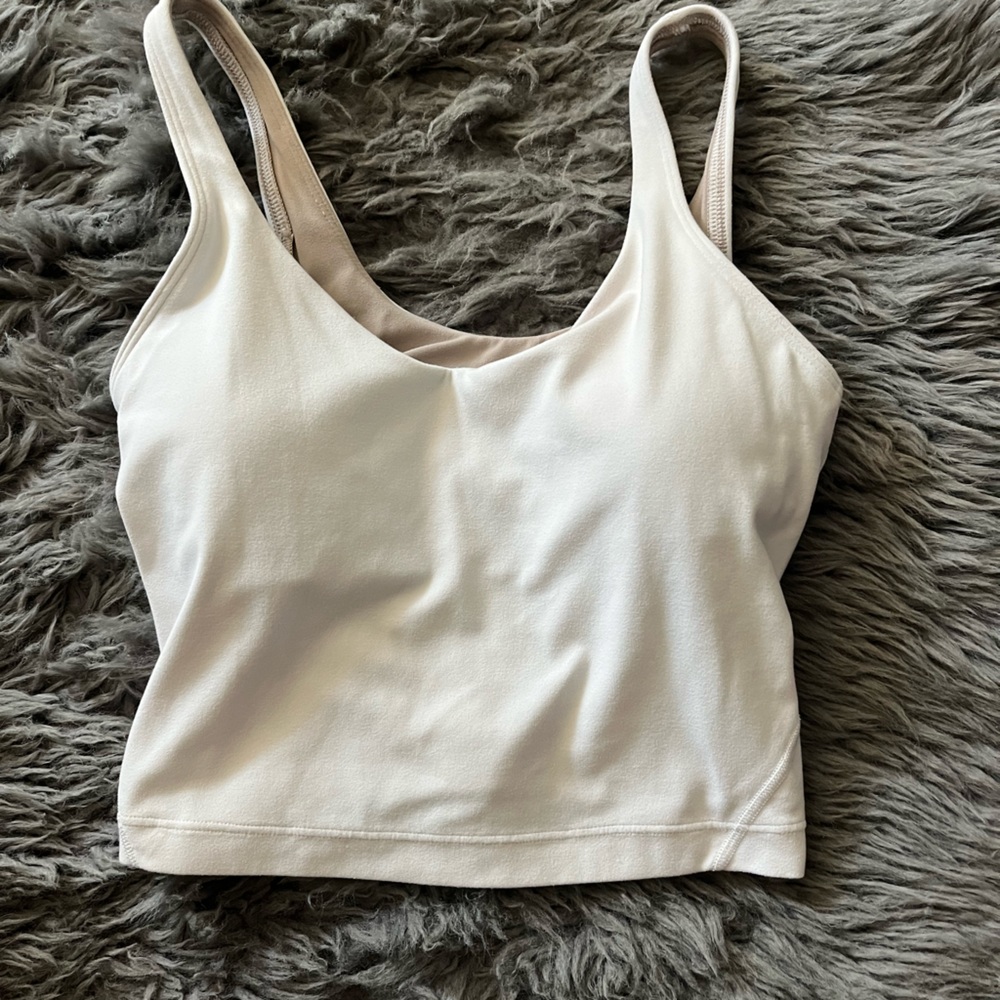 white lululemon align tank size 2